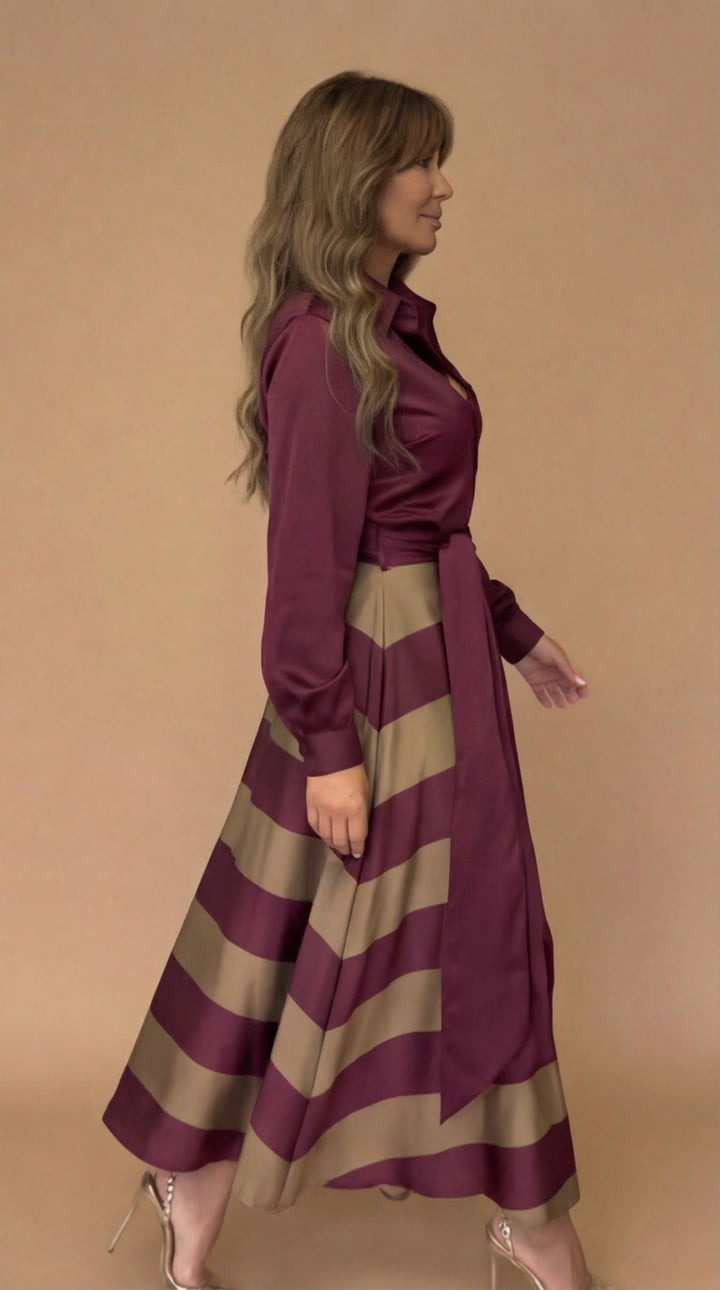 Women’s Striped Maxi Dress