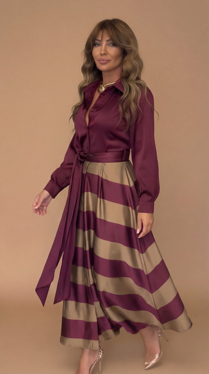Women’s Striped Maxi Dress