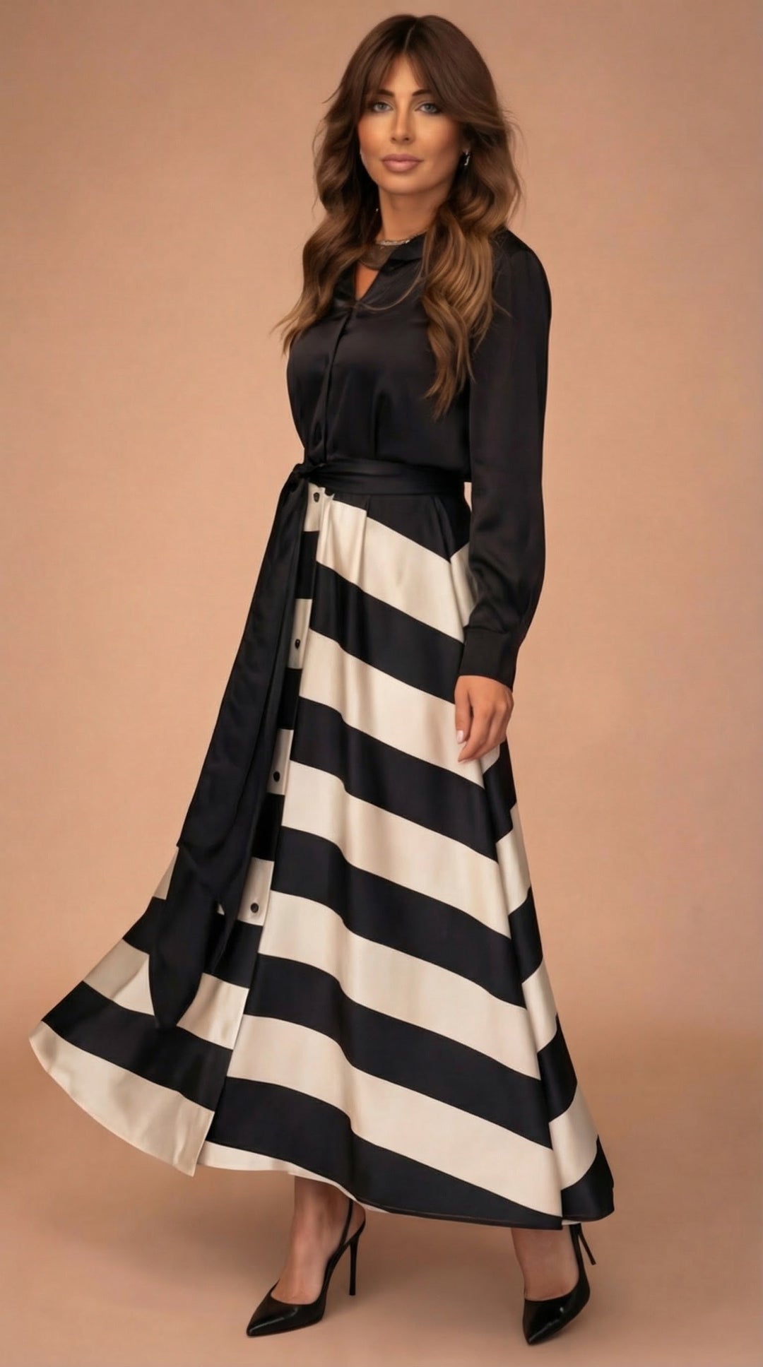 Women’s Striped Maxi Dress