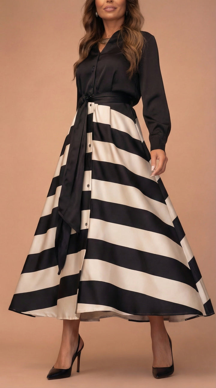 Women’s Striped Maxi Dress