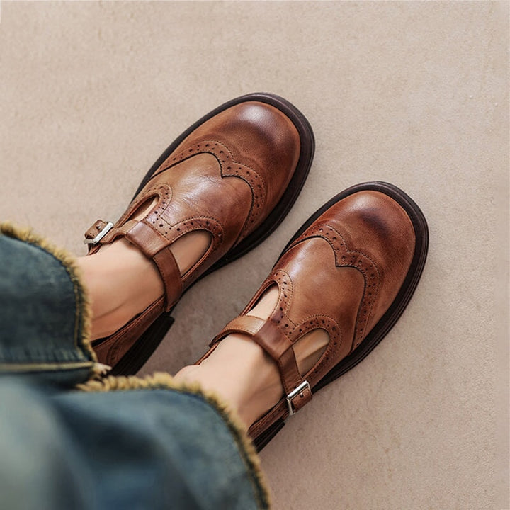 Women’s Elegant Buckle Strap Mary Jane Shoes