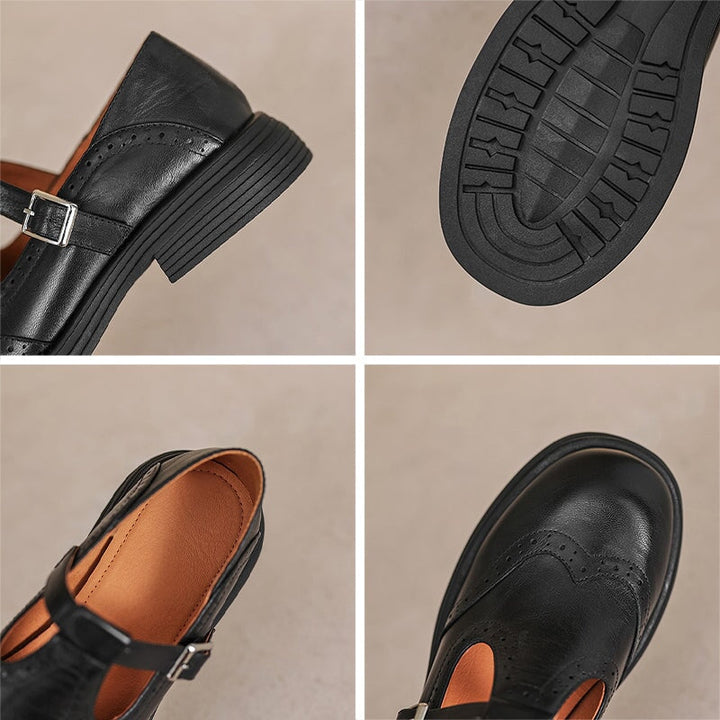 Women’s Elegant Buckle Strap Mary Jane Shoes