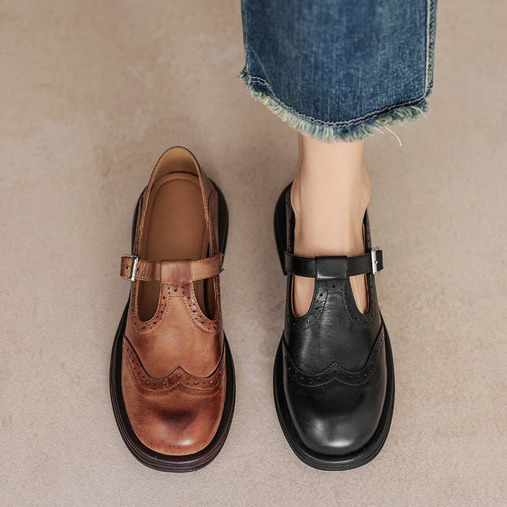 Women’s Elegant Buckle Strap Mary Jane Shoes