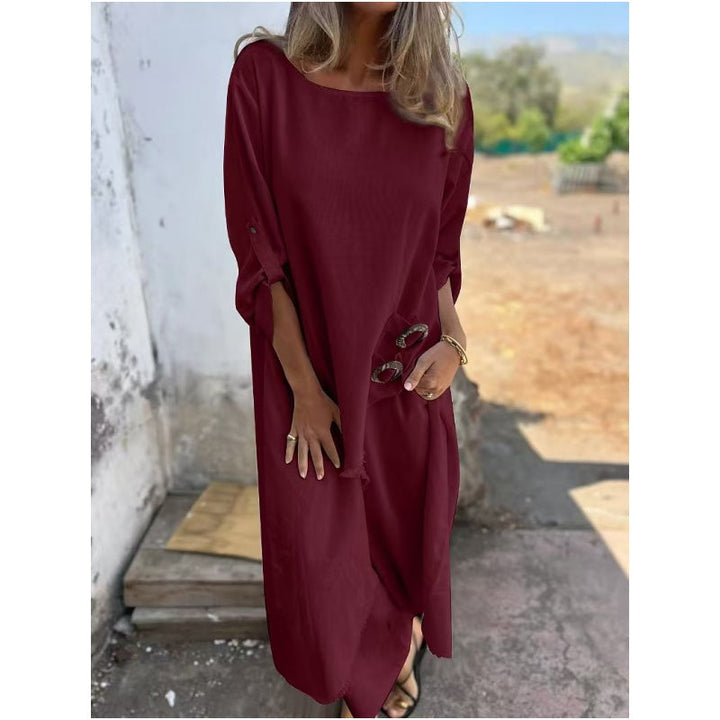 Women’s Comfortable Two-Piece Dress And Pants Set